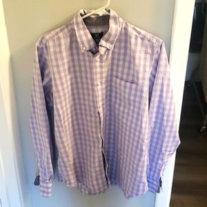George Purple Striped Button Up